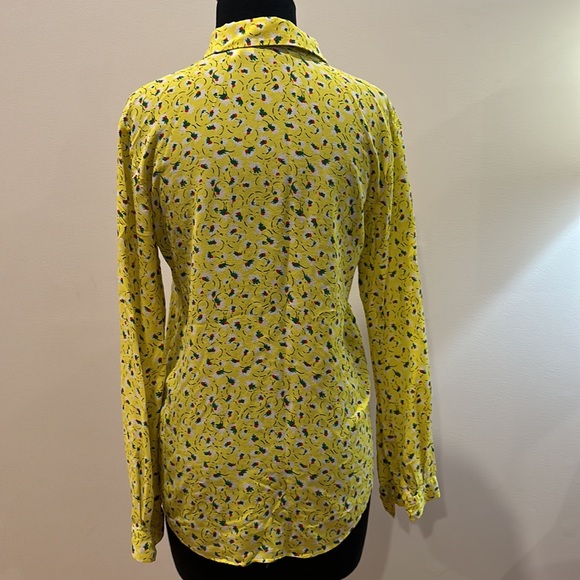 Silk Blouse by & Other Stories in Bright Yellow - Picture 7 of 8